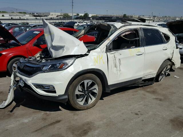 5J6RM4H94FL097873 - 2015 HONDA CR-V TOURI WHITE photo 2