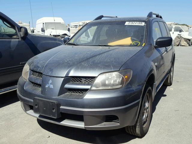 JA4LZ31F04U061445 - 2004 MITSUBISHI OUTLANDER GRAY photo 2