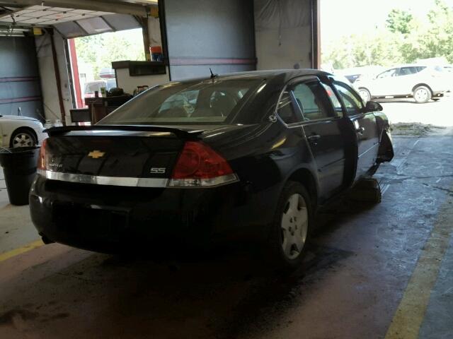 2G1WD58C069207666 - 2006 CHEVROLET IMPALA SUP BLACK photo 4