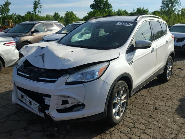 1FMCU0H96DUC43858 - 2013 FORD ESCAPE SEL WHITE photo 2