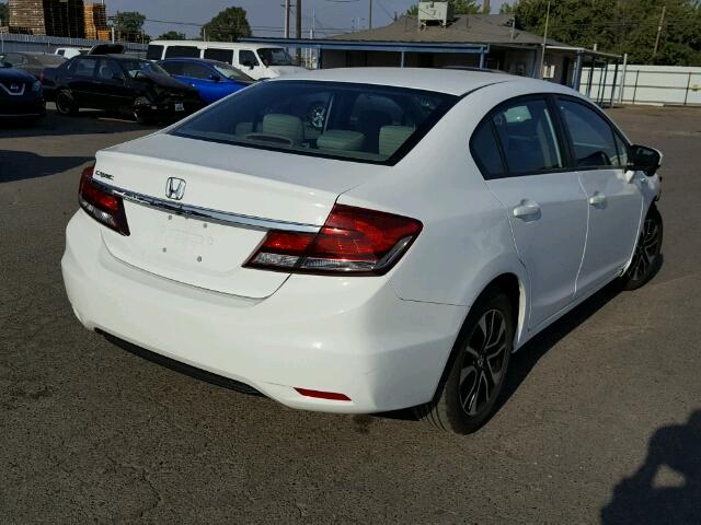19XFB2F80EE219908 - 2014 HONDA CIVIC EX WHITE photo 4
