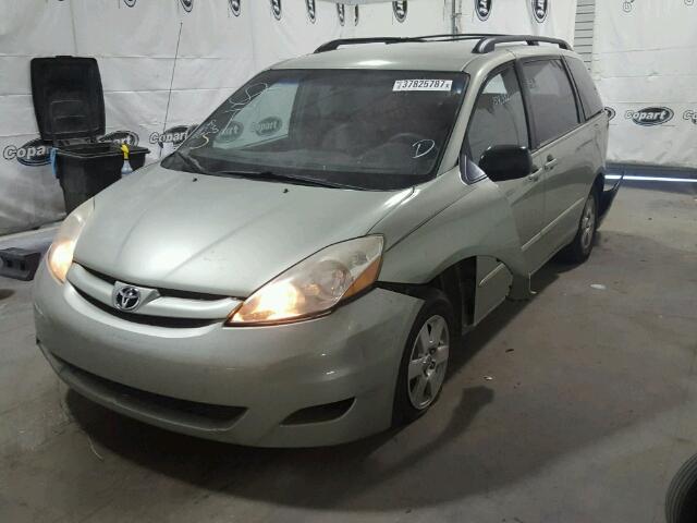 5TDZK23C07S059222 - 2007 TOYOTA SIENNA GREEN photo 2