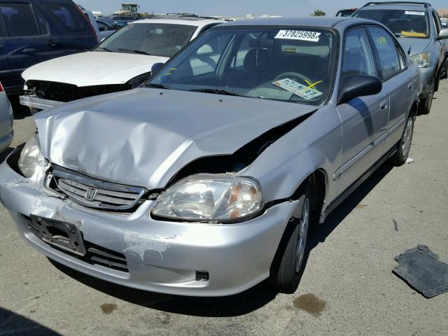 2HGEJ6612XH588044 - 1999 HONDA CIVIC BASE SILVER photo 2