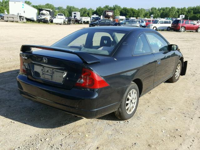 1HGEM21781L069649 - 2001 HONDA CIVIC HX BLACK photo 4