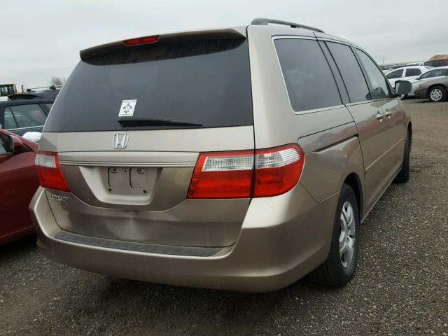 5FNRL386X7B129819 - 2007 HONDA ODYSSEY BEIGE photo 4