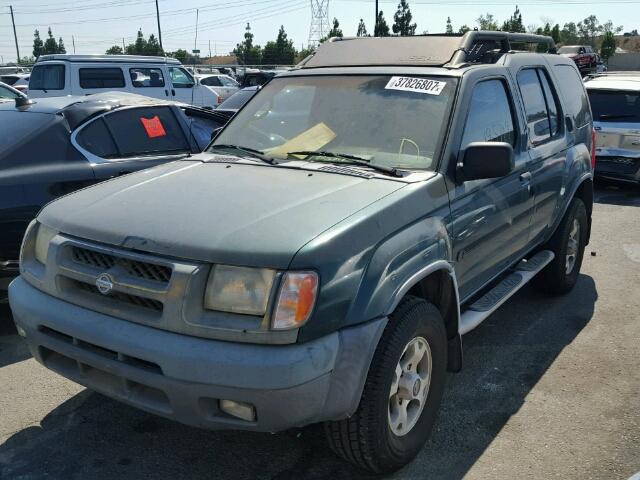 5N1ED28TX1C585251 - 2001 NISSAN XTERRA XE GREEN photo 2