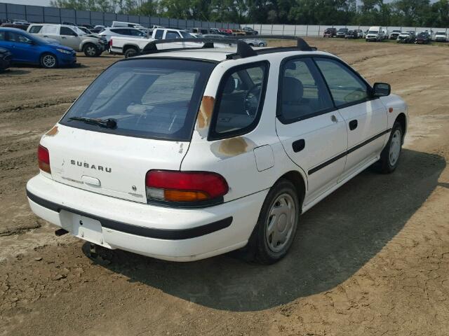 JF1GF2241RG830389 - 1994 SUBARU IMPREZA L WHITE photo 4