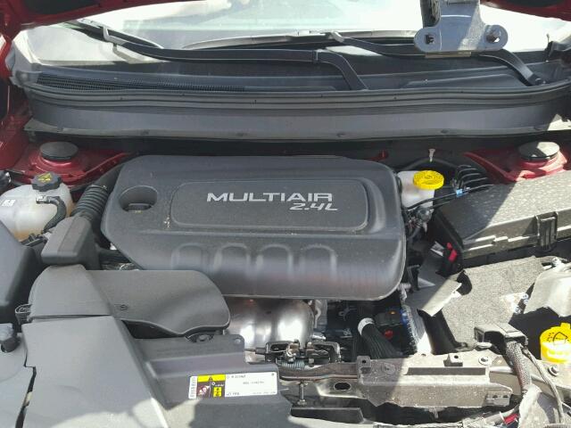 1C4PJLAB7HW650434 - 2017 JEEP CHEROKEE S RED photo 7