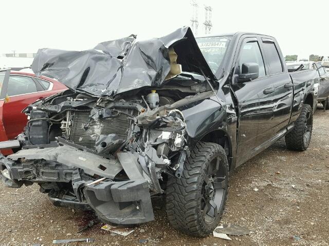 1C6RD7FTXCS308542 - 2012 DODGE RAM 1500 S BLACK photo 2