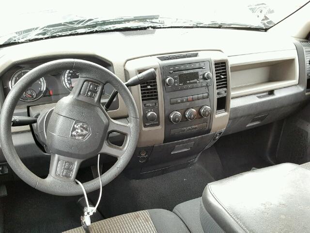 1C6RD7FTXCS308542 - 2012 DODGE RAM 1500 S BLACK photo 9