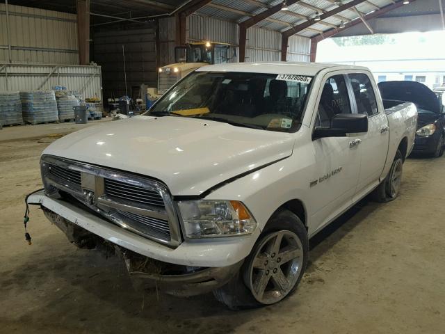 1D7RB1CT3BS596974 - 2011 DODGE RAM 1500 WHITE photo 2