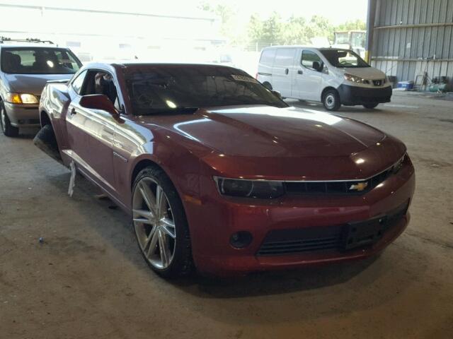 2G1FB1E31E9206463 - 2014 CHEVROLET CAMARO LT BURGUNDY photo 1