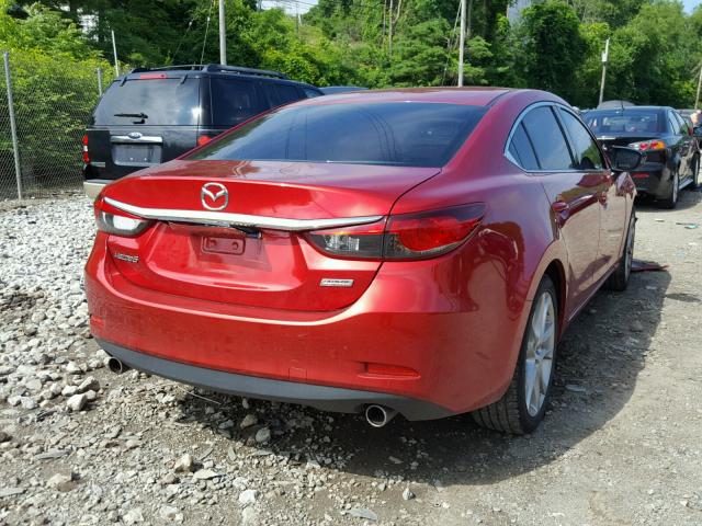 JM1GJ1V66E1158326 - 2014 MAZDA 6 TOURING RED photo 4