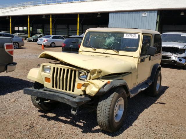 2BCCV81J0JB506272 - 1988 JEEP WRANGLER TAN photo 2