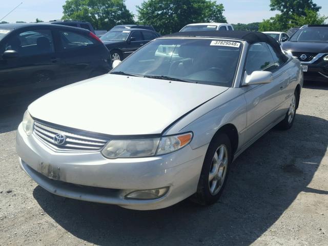 2T1FF28P72C572617 - 2002 TOYOTA CAMRY SOLA SILVER photo 2