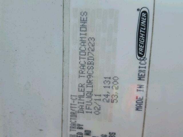 1FUJGLDR9CSBD7223 - 2012 FREIGHTLINER CASCADIA 1 WHITE photo 10