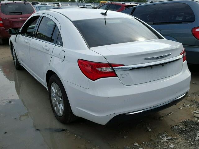 1C3CCBABXCN192118 - 2012 CHRYSLER 200 LX WHITE photo 3