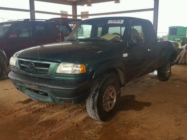 4F4YR16V11TM30273 - 2001 MAZDA B3000 CAB GREEN photo 2