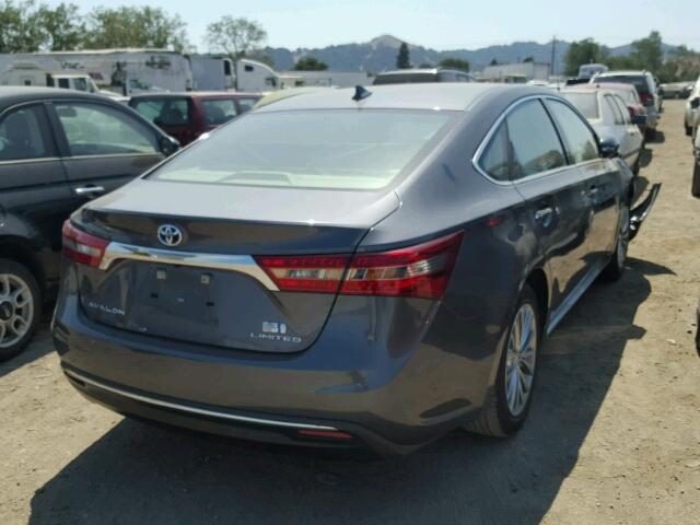 4T1BD1EB5GU051103 - 2016 TOYOTA AVALON GRAY photo 4