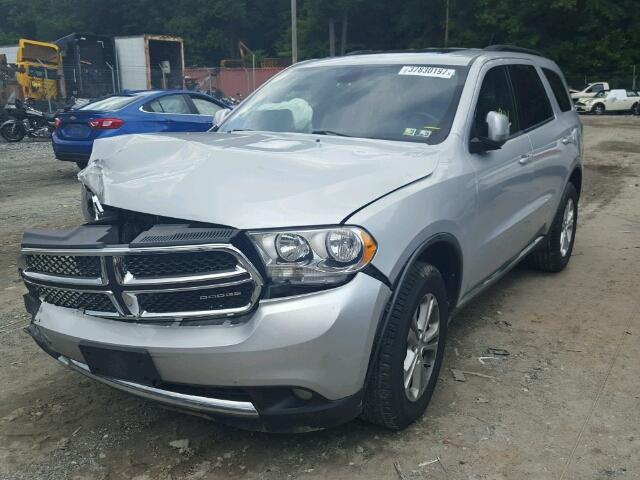 1D4RE4GG1BC740776 - 2011 DODGE DURANGO CR SILVER photo 2