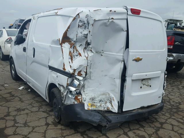 3N63M0YN6FK727370 - 2015 CHEVROLET CITY EXPRE WHITE photo 3