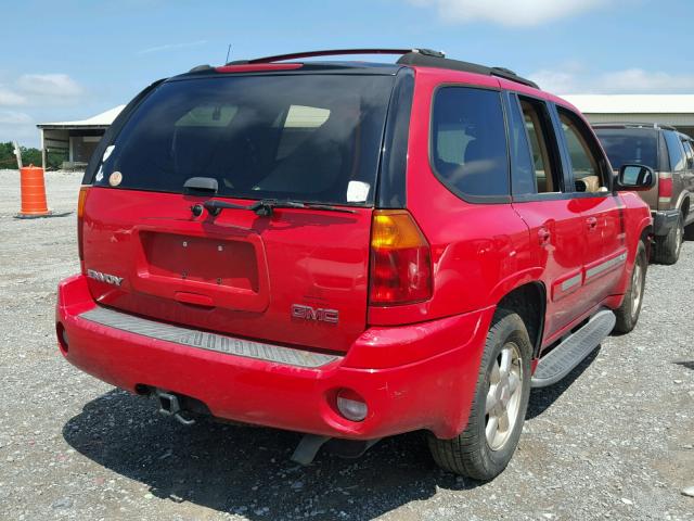 1GKDT13S822477248 - 2002 GMC ENVOY RED photo 4