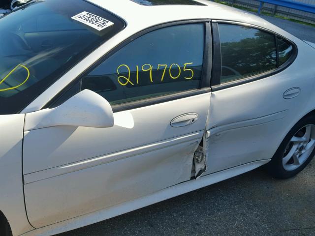 2G2WR524241339838 - 2004 PONTIAC GRAND PRIX WHITE photo 9