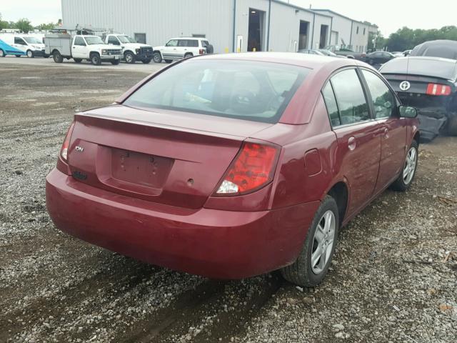 1G8AJ55F96Z204113 - 2006 SATURN ION LEVEL RED photo 4