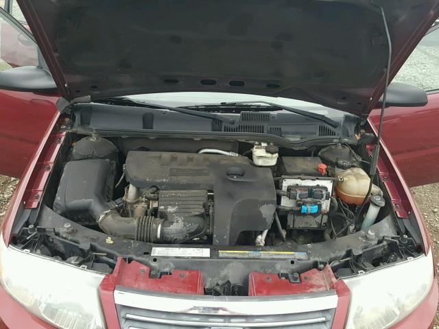 1G8AJ55F96Z204113 - 2006 SATURN ION LEVEL RED photo 7