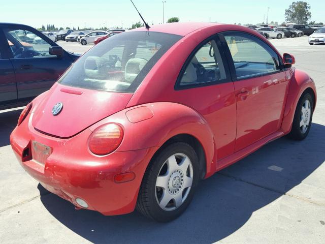 3VWCC21C4YM499268 - 2000 VOLKSWAGEN NEW BEETLE 红色 照片 4