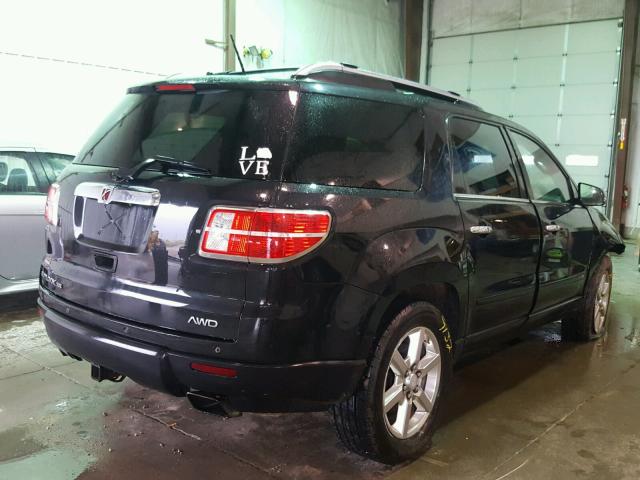 5GZEV33728J280011 - 2008 SATURN OUTLOOK XR შავი ფოტო 4