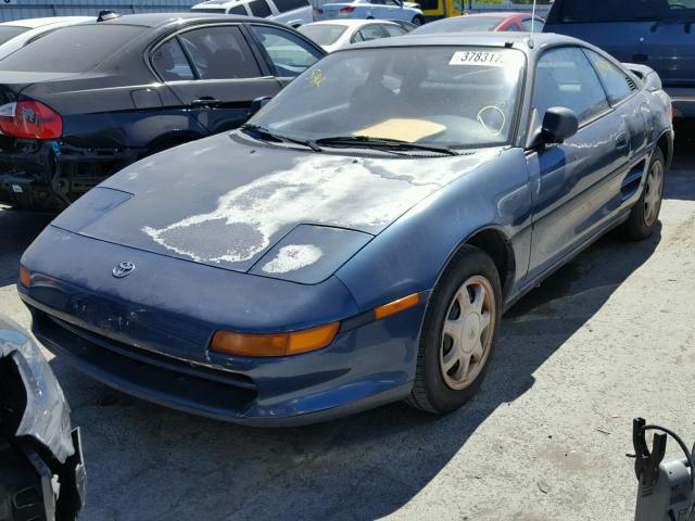 JT2SW21M6M0014519 - 1991 TOYOTA MR2 BLUE photo 2