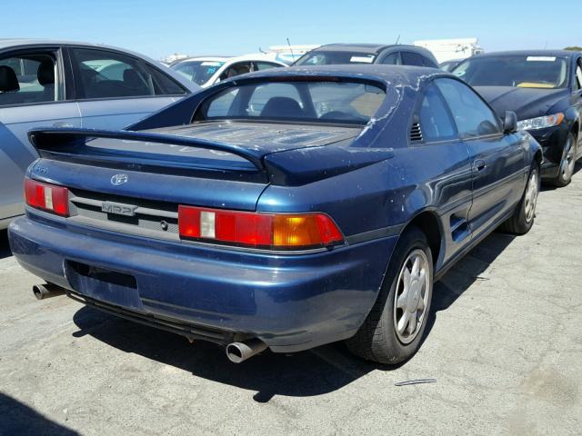 JT2SW21M6M0014519 - 1991 TOYOTA MR2 BLUE photo 4