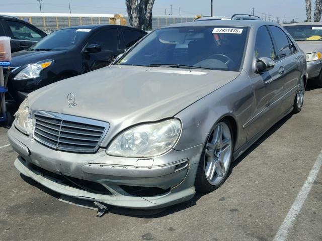 WDBNG75J86A475845 - 2006 MERCEDES-BENZ S 500 GRAY photo 2