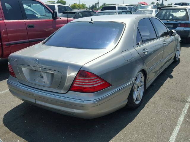WDBNG75J86A475845 - 2006 MERCEDES-BENZ S 500 GRAY photo 4