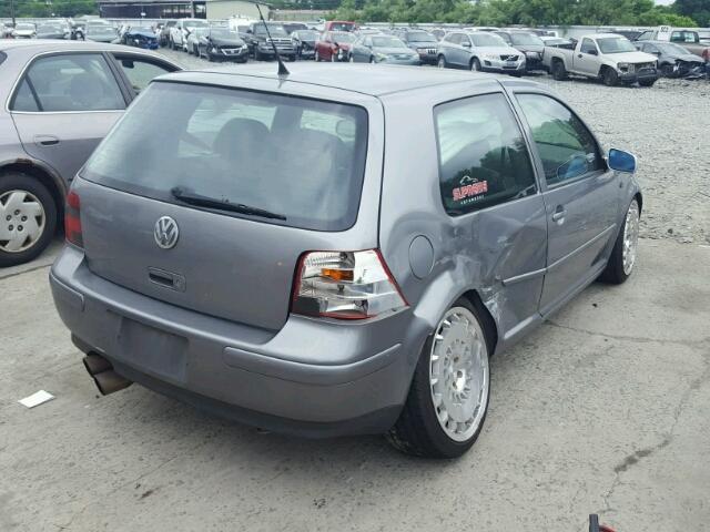 9BWDH61J434074805 - 2003 VOLKSWAGEN GTI VR6 GRAY photo 4