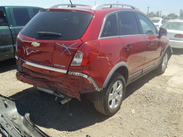 3GNAL2EK6ES646359 - 2014 CHEVROLET CAPTIVA LS RED photo 4