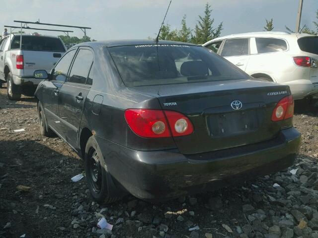 1NXBR32E15Z408947 - 2005 TOYOTA COROLLA CE BLACK photo 3