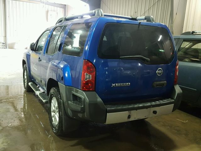 5N1AN0NW7EN812839 - 2014 NISSAN XTERRA X BLUE photo 3