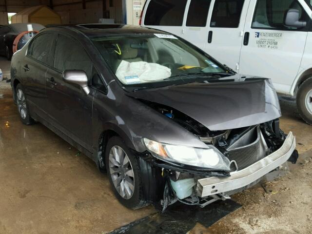 19XFA16889E012413 - 2009 HONDA CIVIC EX ნაცრისფერი ფოტო 1