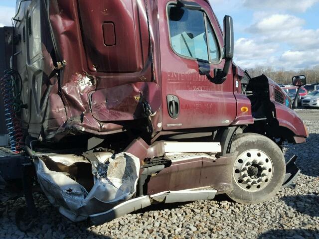 1FUJGHDV5CSBA5198 - 2012 FREIGHTLINER CASCADIA 1 BURGUNDY photo 9