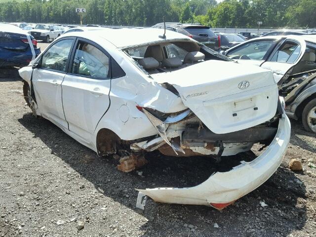 KMHCU4AE6FU822673 - 2015 HYUNDAI ACCENT GLS WHITE photo 3