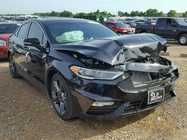 3FA6P0VP9HR349977 - 2017 FORD FUSION SPO BLACK photo 1