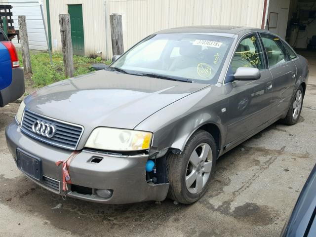 WAULT64B02N139518 - 2002 AUDI A6 3.0 QUA BROWN photo 2