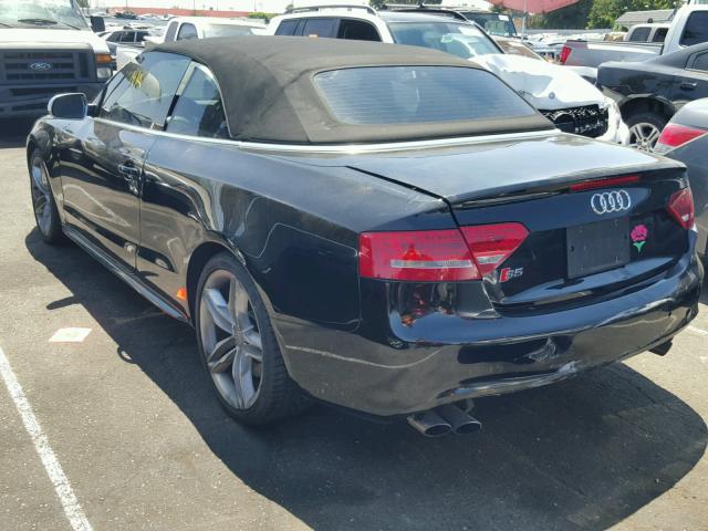 WAUVGAFH9CN007778 - 2012 AUDI S5 PRESTIG BLACK photo 3