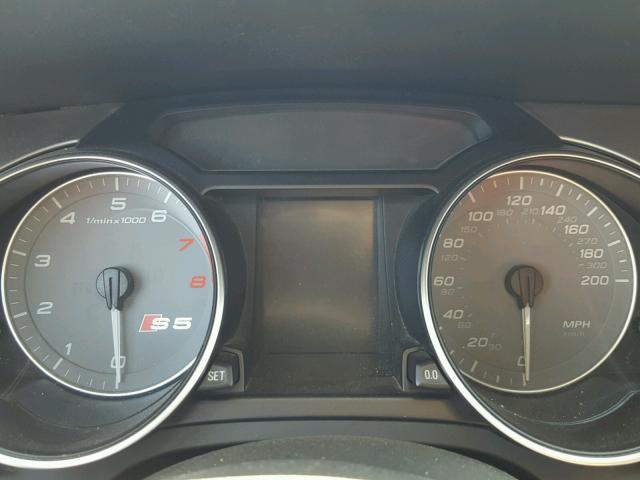 WAUVGAFH9CN007778 - 2012 AUDI S5 PRESTIG BLACK photo 8