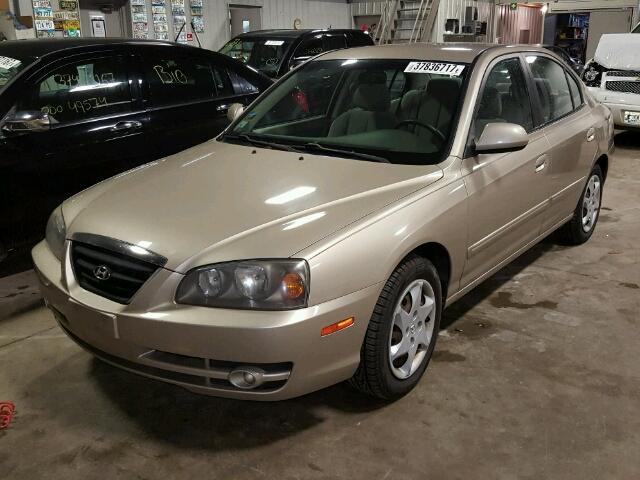 KMHDN46D25U172952 - 2005 HYUNDAI ELANTRA GL TAN photo 2