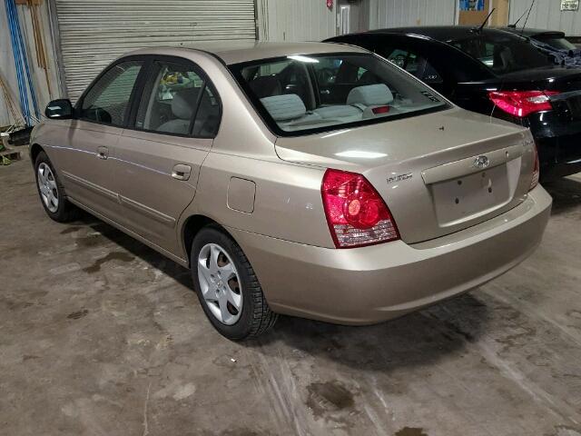 KMHDN46D25U172952 - 2005 HYUNDAI ELANTRA GL TAN photo 3