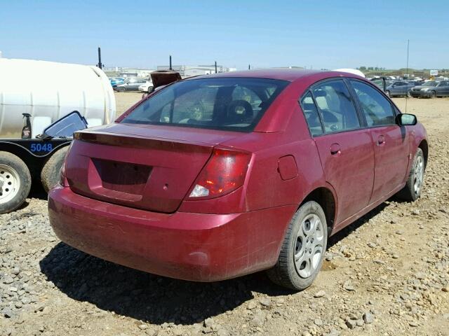 1G8AJ52F35Z118637 - 2005 SATURN ION LEVEL RED photo 4