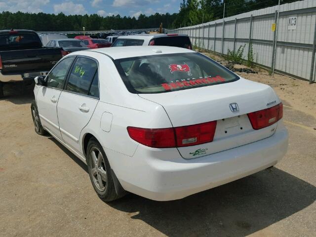 1HGCM56855A055137 - 2005 HONDA ACCORD WHITE photo 3